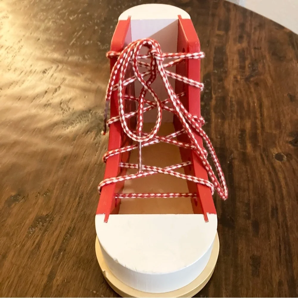 Melissa & Doug Wood Lacing Sneaker Educational Toy - Picture 2 of 8